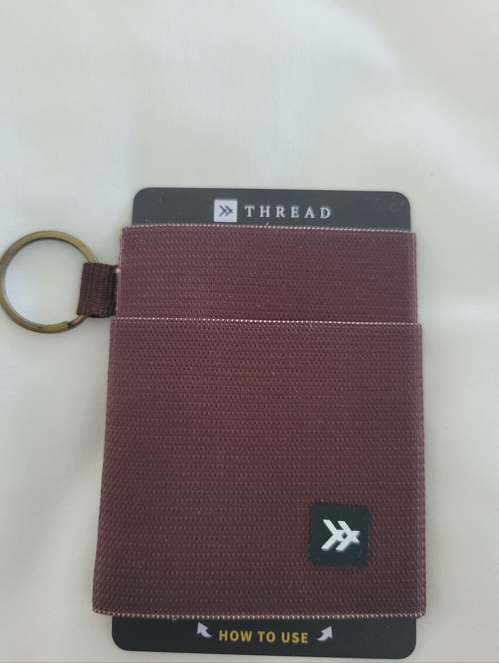 Thead Elastic Wallet-Chocolate (Maroon)